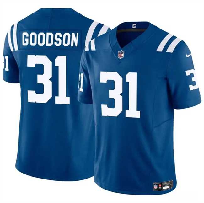 Men & Women & Youth Indianapolis Colts #31 Tyler Goodson Blue 2024 F.U.S.E. Vapor Limited Stitched Jersey Dzhi->green bay packers->NFL Jersey